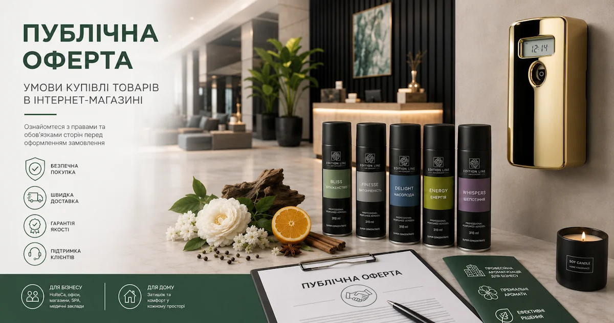 Публічна оферта інтернет-магазину springair.com.ua — договір купівлі-продажу ароматизаторів повітря Spring Air